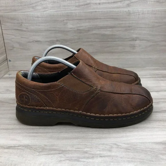 Dr. Martens Tevin Shoes Men s 8 Brown Leather Slip On Loafer Casual